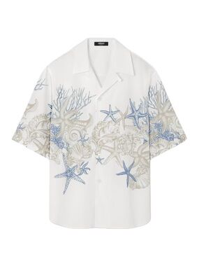 Versace Barocco Sea print Cotton Shirt